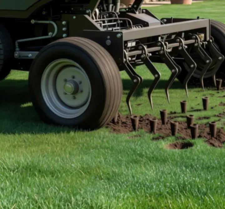 Profesjonalna aeracja trawnika specjalistycznym sprzętem